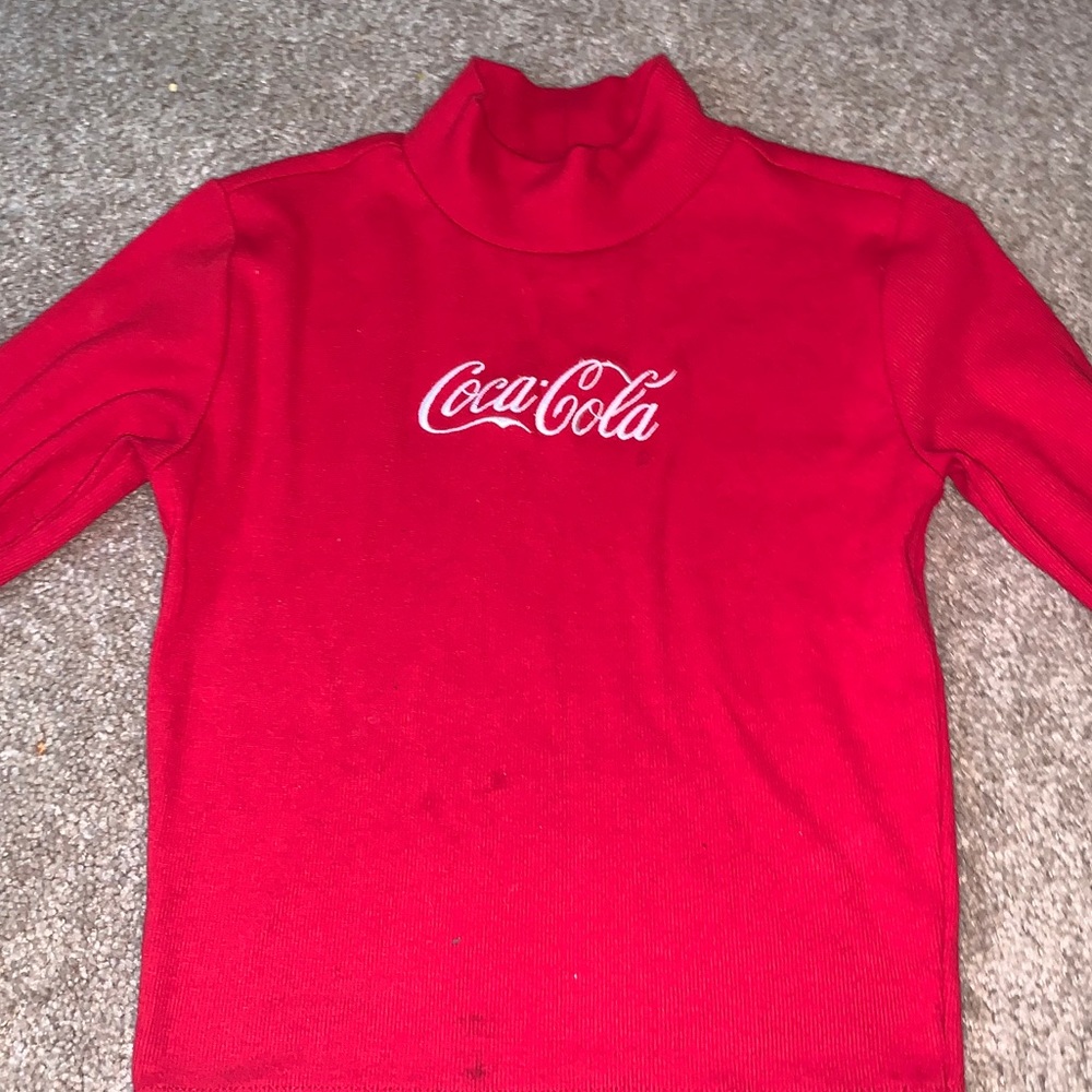 Red coca-cola turtle neck
